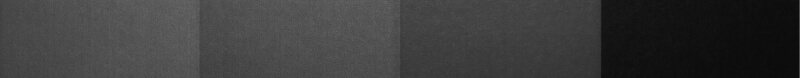 Farbbalken unter weißer Beleuchtung mit monochromer Kamera aufgenommen